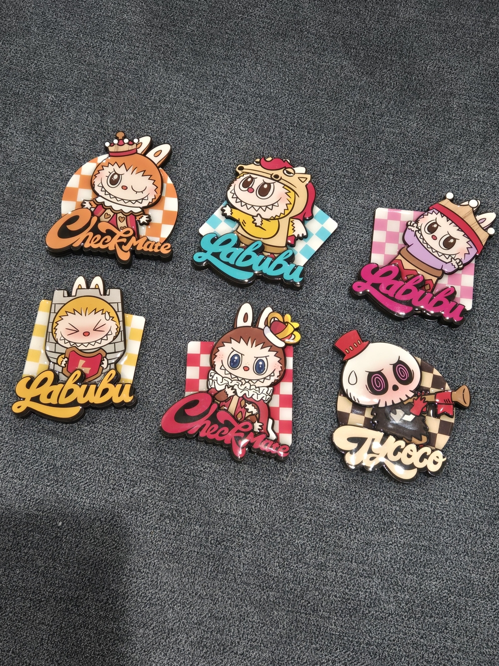 Labubu Checkmate Magnets Full Set Of 6